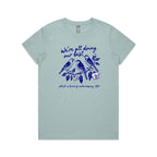 Birds, We're All Doing Our Best, Embarrassing tbh Women's AS Colour T-shirt Pale Blue Womens T-shirt animal Birds Printed In Australia