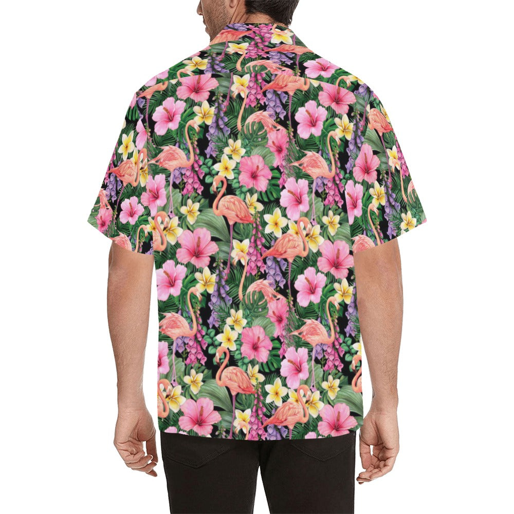 Flamingo Jungle - Mens Hawaiian Shirt