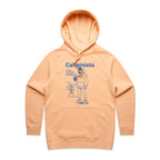 Caffeinista, Caffeine Women's AS Colour Hoodie Peach Womens Hoodie Coffee Printed In Australia
