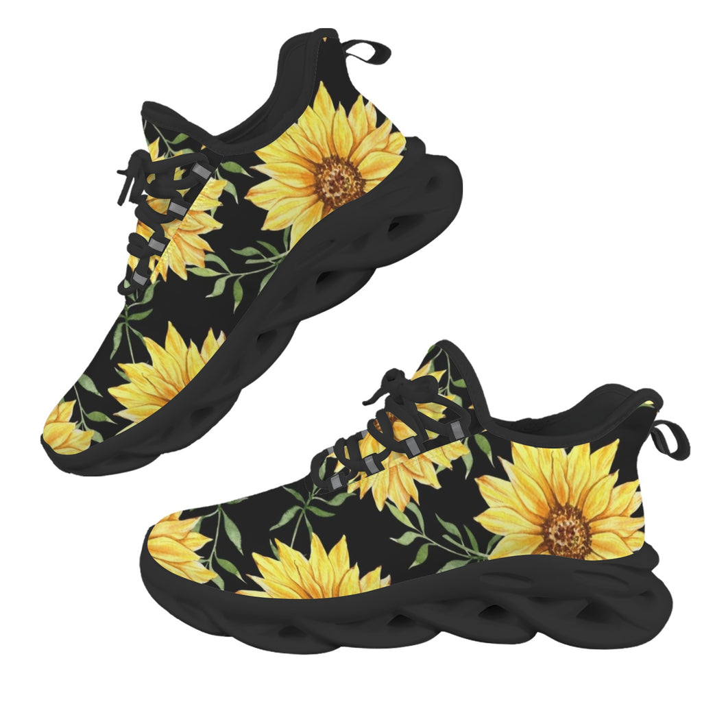 Painted Sunflowers Women's Twisted Sole Sneakers