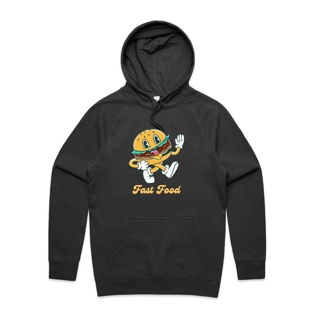 Fast Food - Mens Hoodie Coal Mens Hoodie Food Printed In Australia