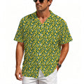 Happy Bananas Men's Crinkle Hawaiian Shirt