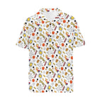 Super Dog Men's Short Sleeve Hawaiian Shirt Men's Hawaiian Shirt (New) animal comic Printed Offshore
