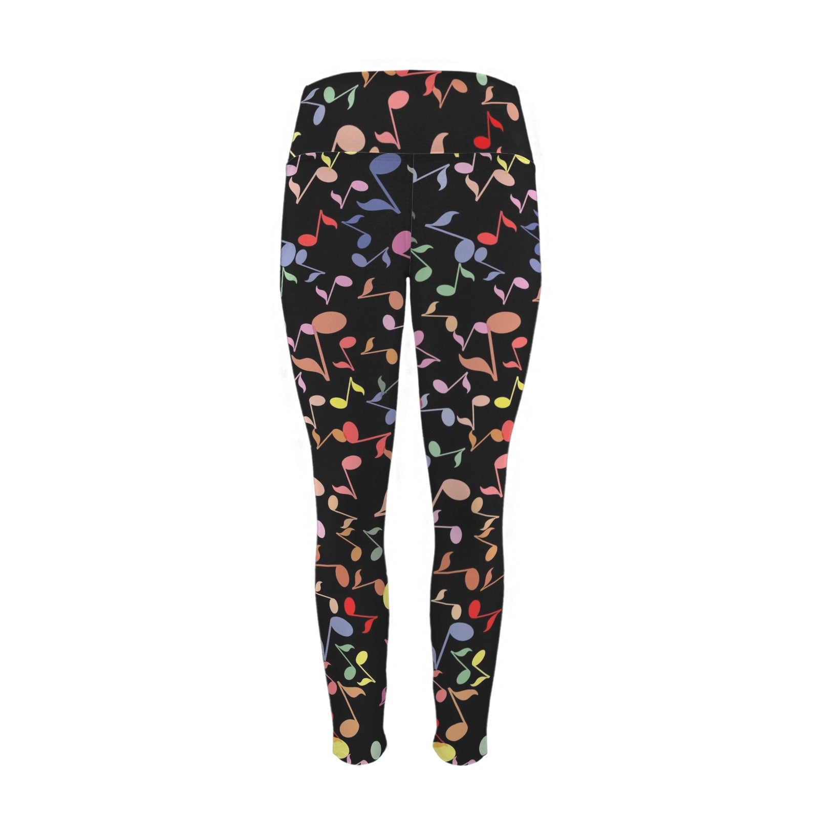 Quavers, Music Notes - Women's High Waist Pockets Yoga Leggings