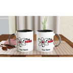 Personalised Mug - I'm The Bomb, Atom - White 11oz Ceramic Mug with Colour Inside Personalised 11oz Mug customise Globally Fulfilled Name Personalise Science
