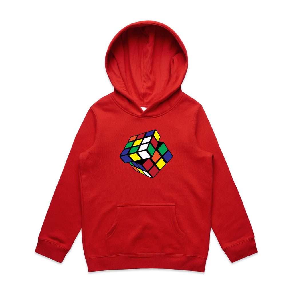 Game Cube - Kids Hoodie Red Kids Hoodie Printed In Australia