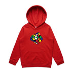 Game Cube - Kids Hoodie Red Kids Hoodie Printed In Australia