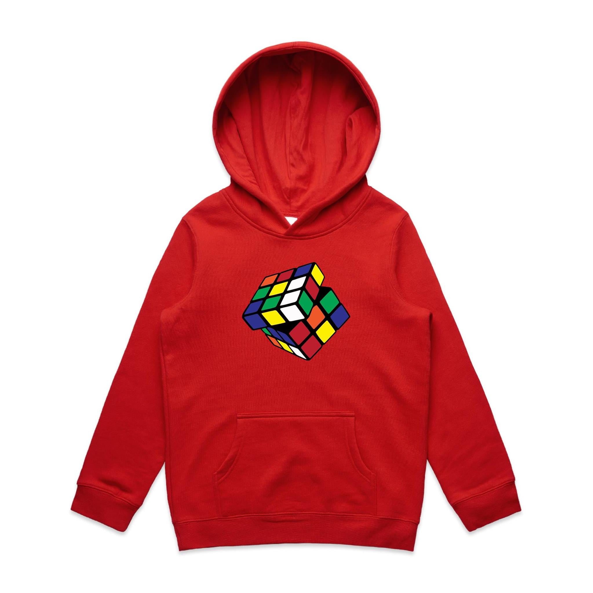 Game Cube - Kids Hoodie Red Kids Hoodie Printed In Australia
