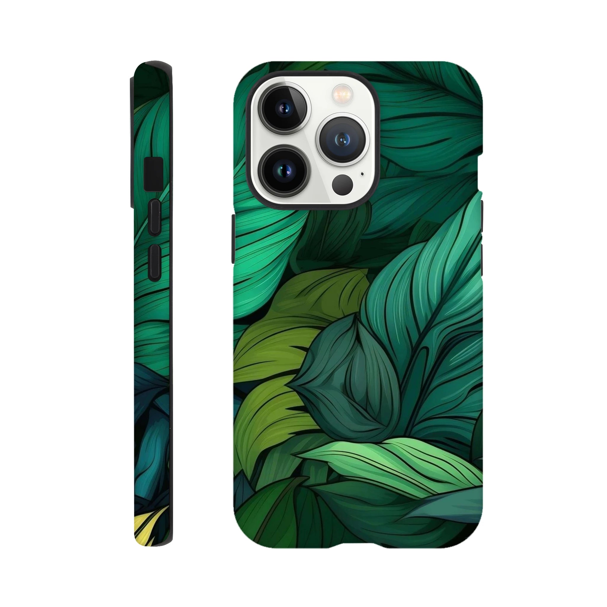 Tropical Leaves - Apple iPhone Tough case iPhone 13 Pro iPhone Tough Case Globally Fulfilled Plants