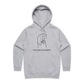 Be As Strong As Your Espresso - Women's Supply Hood Grey Marle