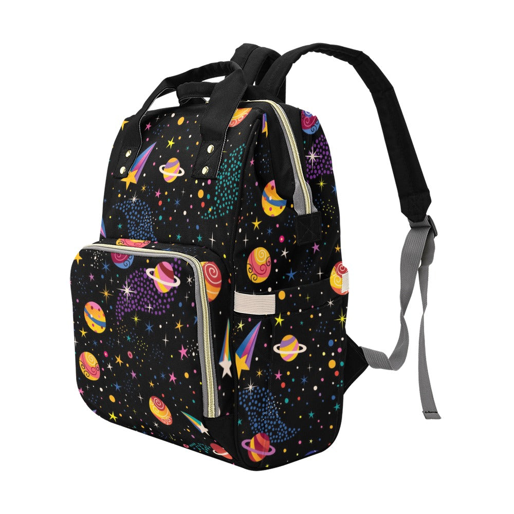 Colourful Space - Multi-Function Backpack, Nappy / Diaper Bag
