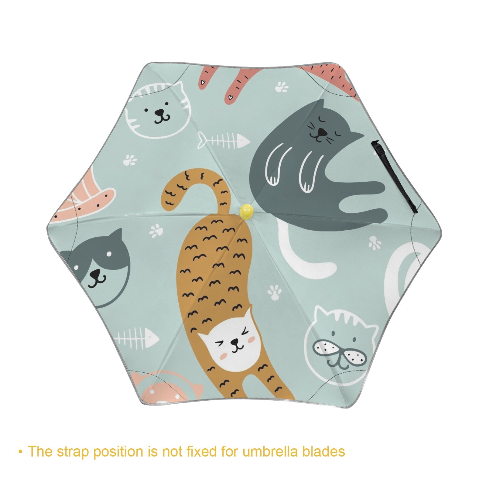 Cat Stretch Kids Safe Round Corner Umbrella Kids Safe Round Corner Umbrella animal Printed Offshore