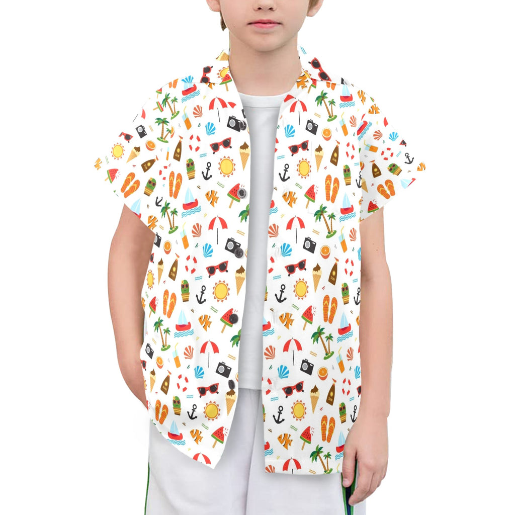 Beach Time Senior Kids Hawaiian Shirt