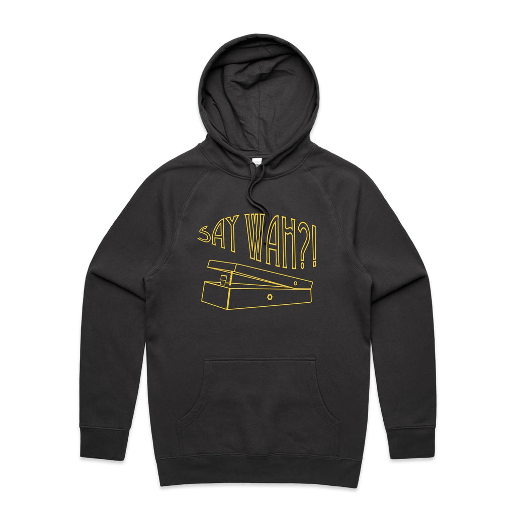 Say Wah, Guitar Pedal - Mens Hoodie Coal Mens Hoodie Music Printed In Australia