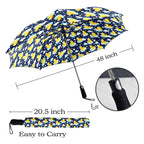 Rubber Ducks On Dark Umbrella