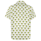 Happy Bok Choy Women's Collared Pocketless Short Sleeve Shirt