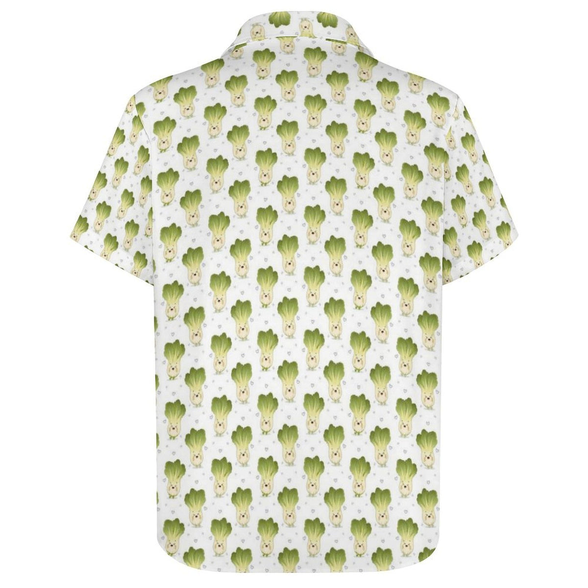 Happy Bok Choy Women's Collared Pocketless Short Sleeve Shirt
