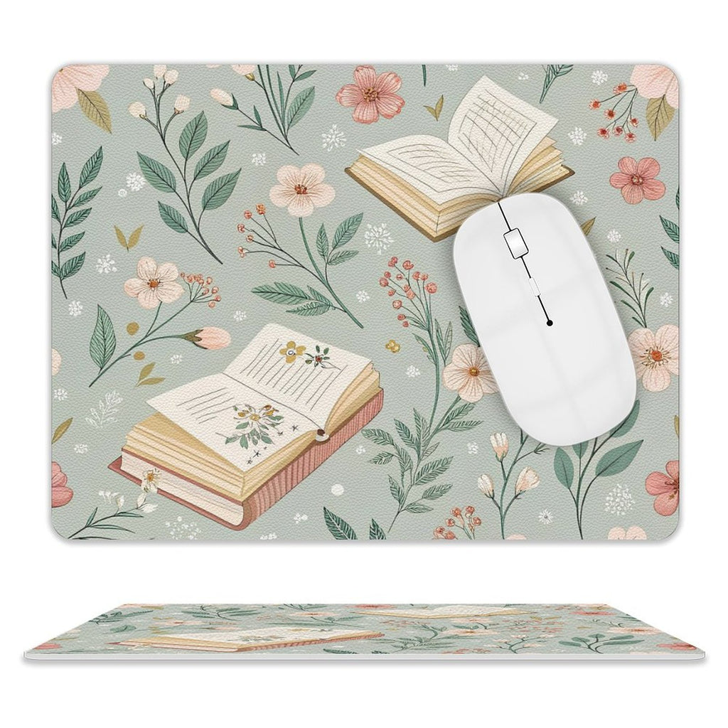 Watercolour Books - Leather Mouse Pad white One size Leather Mouse Pad Printed Offshore Reading