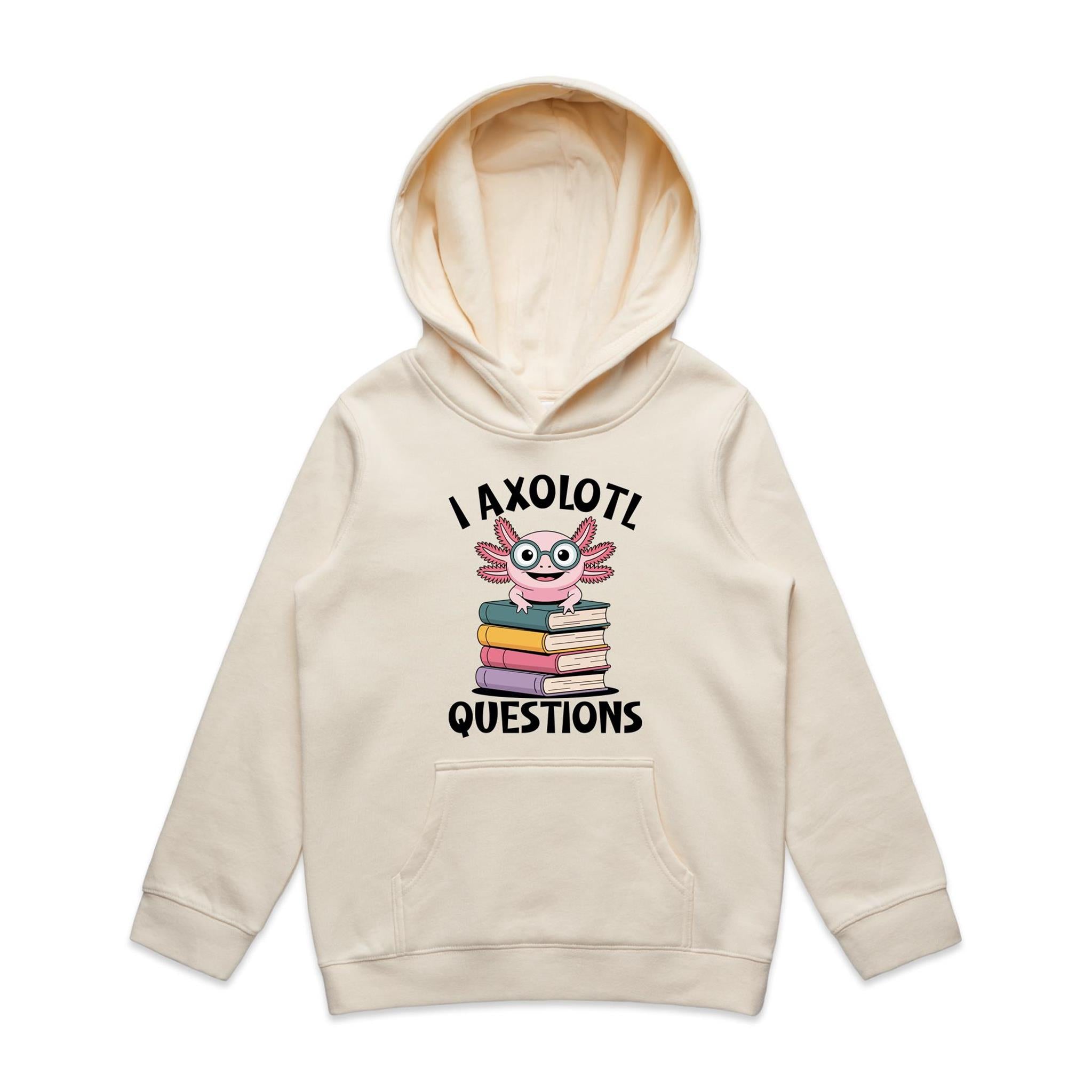 I Axolotl Questions, Books - Kids Hoodie