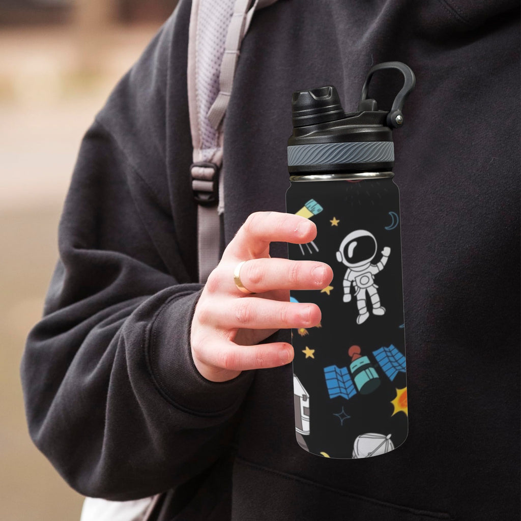 Kids Space - Insulated Water Bottle with Dual-Use Lid (18oz) Insulated Water Bottle with Dual-Use Lid (18oz) Printed Offshore Space