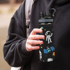 Kids Space - Insulated Water Bottle with Dual-Use Lid (18oz) Insulated Water Bottle with Dual-Use Lid (18oz) Printed Offshore Space