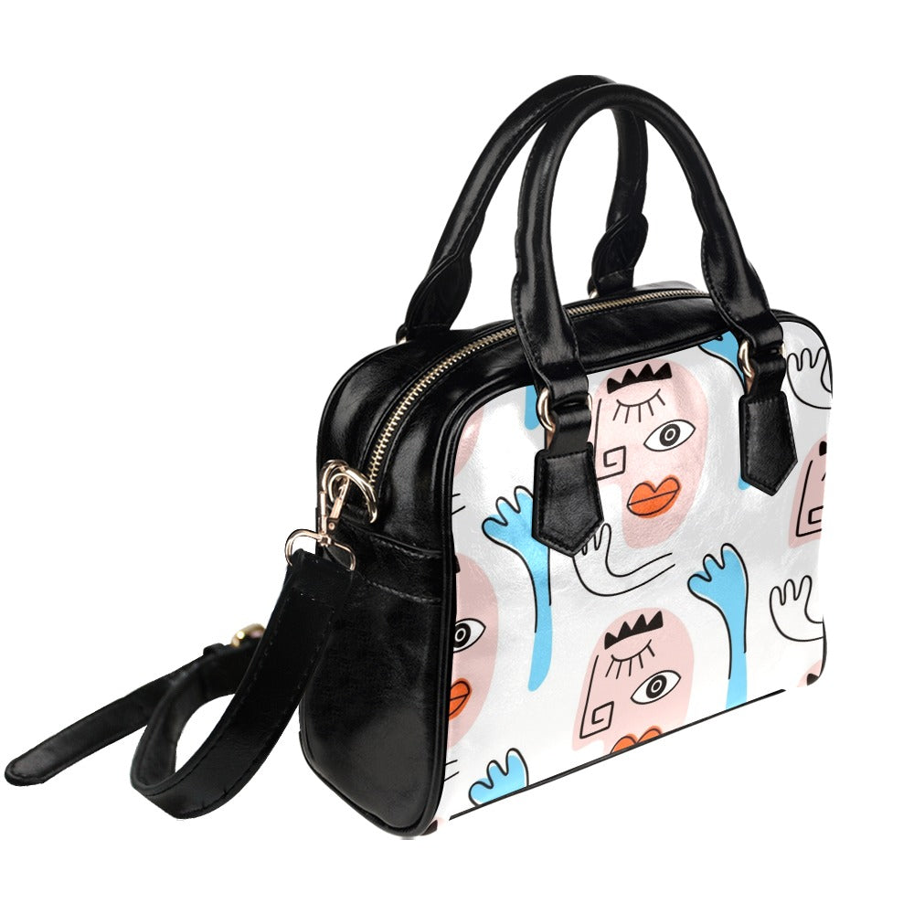 Faces - Shoulder Handbag (Model 1634) Shoulder Handbags (1634)
