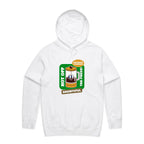 Brewtiful, Coffee Press - Mens Hoodie White Mens Hoodie Coffee Printed In Australia