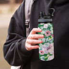 Bright Floral - Insulated Water Bottle with Dual-Use Lid (18oz) Insulated Water Bottle with Dual-Use Lid (18oz) Plants Printed Offshore
