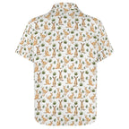Kangaroos Women's Short-Sleeve Button Up Shirt Women's Short-Sleeve Button Up Shirt animal Printed Offshore