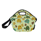 Retro Turtles - Neoprene Lunch Bag Neoprene Lunch Bag Printed Offshore