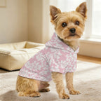 Pink Hawaiian Floral Pet Hoodie (Small Size)
