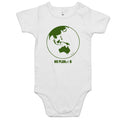 No Planet B, Earth, AS Colour Baby Bodysuit White Baby Bodysuit Environment Printed In Australia