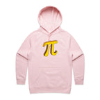 Pi - Womens Hoodie Pink Womens Hoodie Maths Printed In Australia Science
