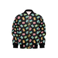 Colourful Cassettes Kids Bomber Jacket XL Kids Bomber Jacket Music Printed Offshore Retro