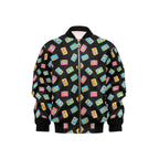 Colourful Cassettes Kids Bomber Jacket XL Kids Bomber Jacket Music Printed Offshore Retro