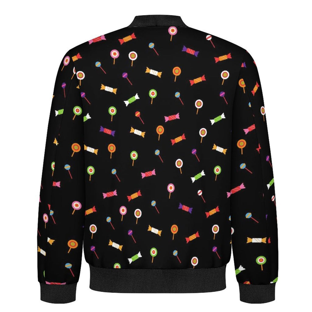 Candy Men's Casual Zip‑Up Bomber Jacket