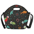 Astronaut Dinosaurs Neoprene Lunch Bag One Size Neoprene Lunch Bag animal Printed Offshore Space