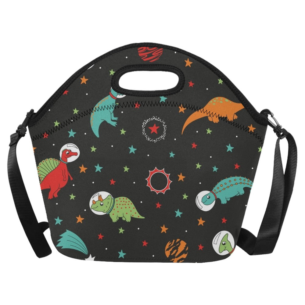 Astronaut Dinosaurs - Neoprene Lunch Bag One Size Neoprene Lunch Bag Printed Offshore