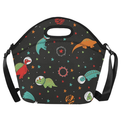 Astronaut Dinosaurs - Neoprene Lunch Bag One Size Neoprene Lunch Bag Printed Offshore