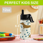 Dachshund Sausage Dog 12oz Kids Water Bottle with Straw Lid