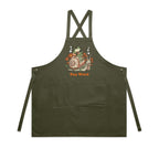 Stay Weird, Guitar Playing Frog On A Snail AS Colour Carrie Apron Army One Size Apron animal Music Printed In Australia