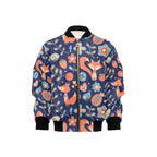 Cute Fox Kids Bomber Jacket XL Kids Bomber Jacket animal Printed Offshore