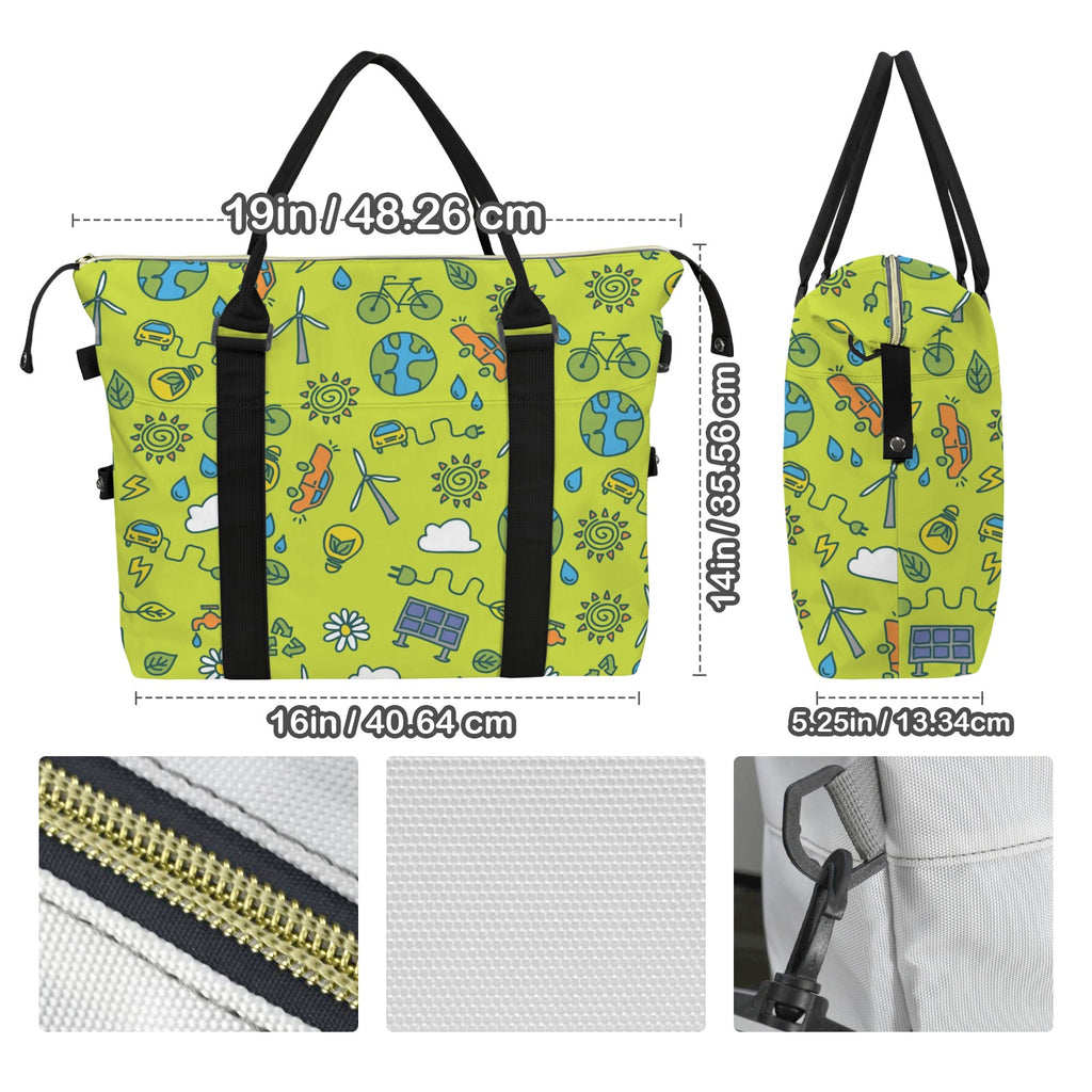 Go Green Duffle Bag-Simple (Model 1715) Duffle Bag-Simple (1715)
