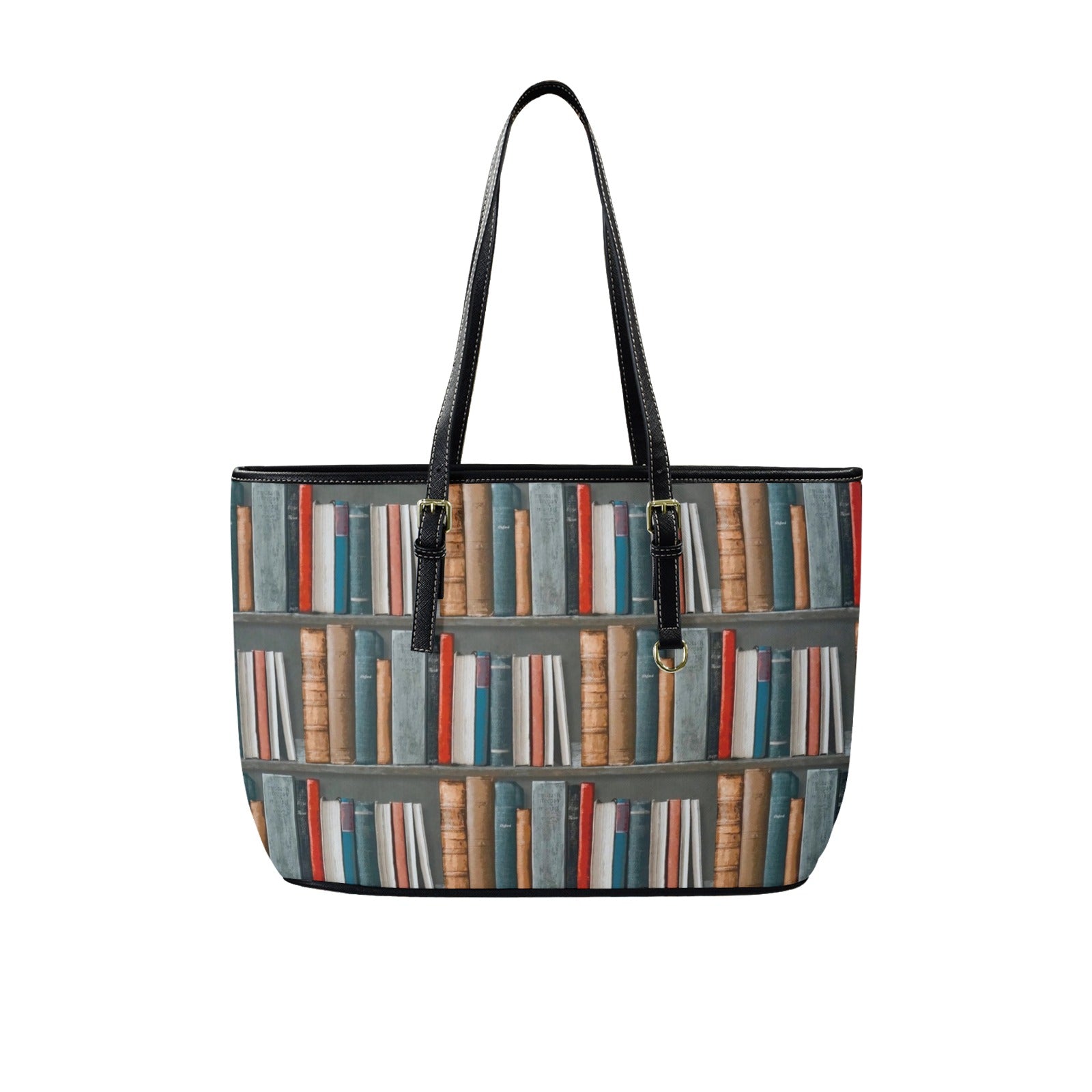 Books - Leather Tote Bag-Large