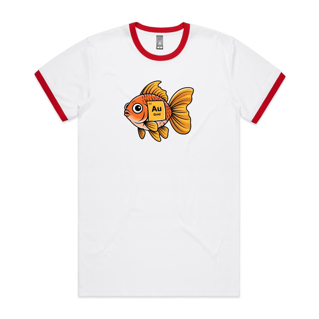 Gold Fish Periodic Table AS Colour Staple Ringer Tee