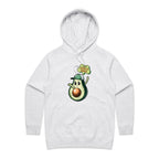 Avocado, I Don't Give A Guac - Womens Hoodie White Marle Womens Hoodie Food Printed In Australia