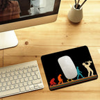 Evolution Of A Saxophone Player Leather Mouse Pad Leather Mouse Pad Music Printed Offshore