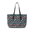 Video Game PU Leather Tote Bag Large One Size Leather Tote Bag-Large Games Printed Offshore Retro