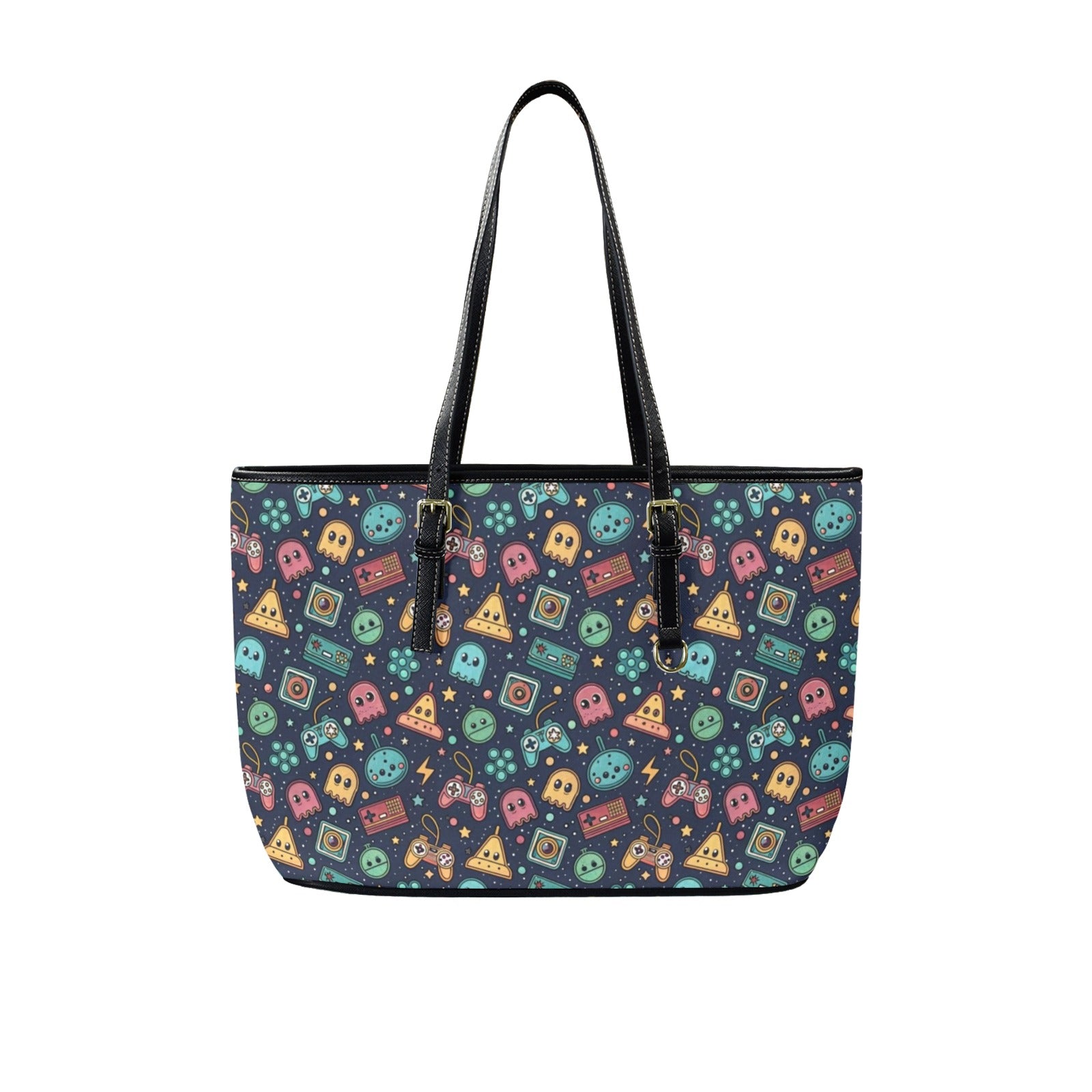 Video Game - PU Leather Tote Bag - Large