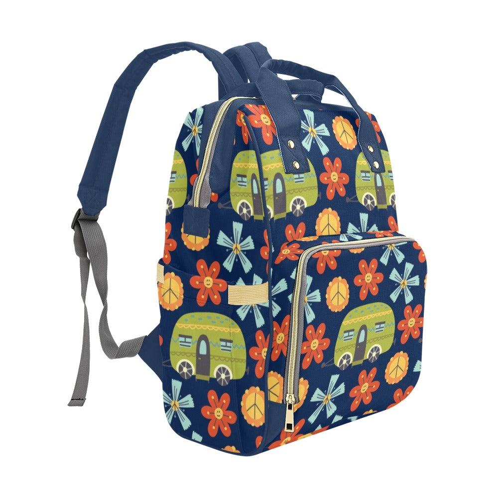 Hippy Caravan - Multi-Function Backpack, Nappy / Diaper Bag
